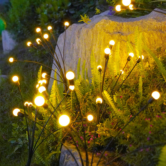 Experience Enchantment Outdoors with Simulation Firefly Solar Lights