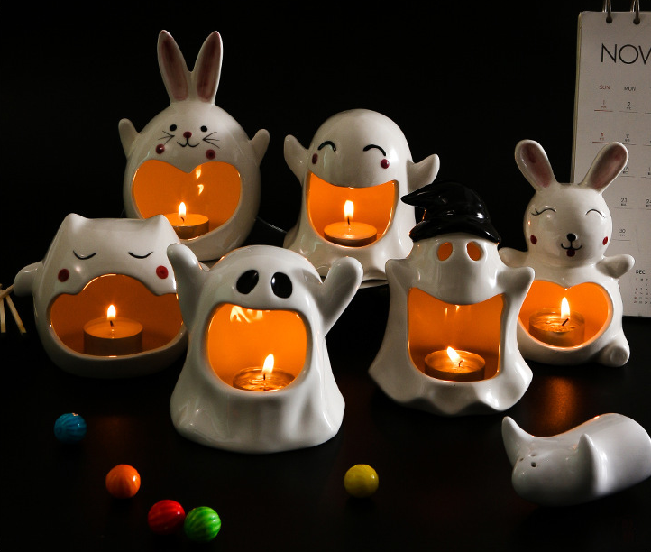 Hauntingly Beautiful: Special Halloween Ghost Festival Ceramic Craft Ornaments