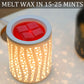 (One Time Deal) Wax Melt Warmer: Ceramic Electric Fragrance Burner