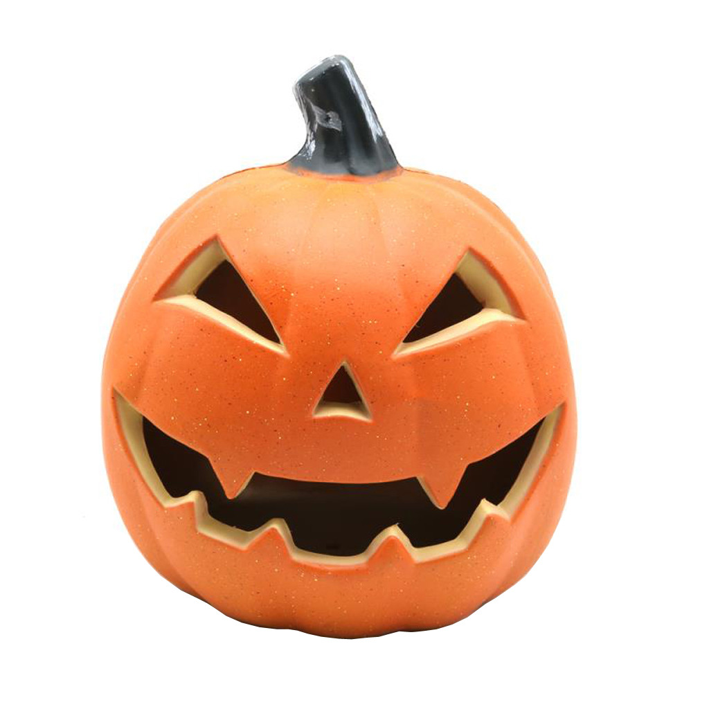 Halloween Pumpkin Lantern Scene Decor: Spooky Props